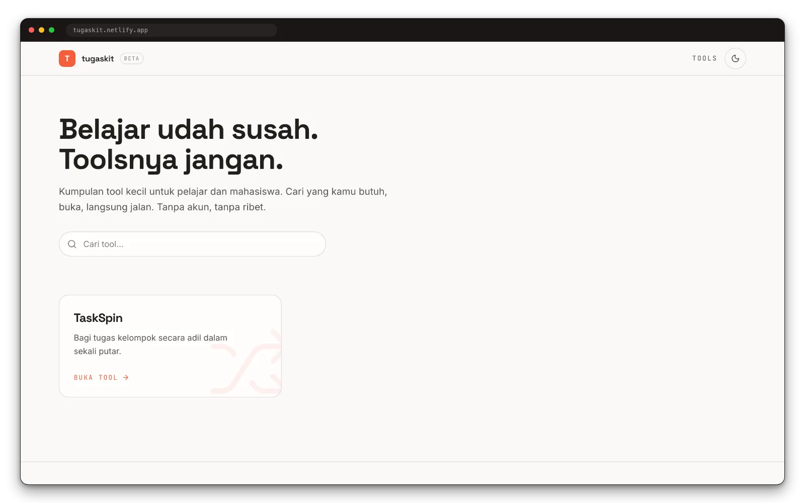 TugasKit app screenshots